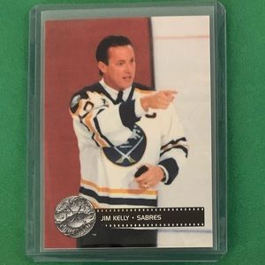 Jim Kelly #293 [Celebrity Captain] 1991 Pro Set Platinum Ice Hockey Trading Card